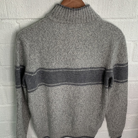 Daniele Blast Wool Striped Pullover Half Zip Knit Made in Italy Sweater sz M - Picture 5 of 5